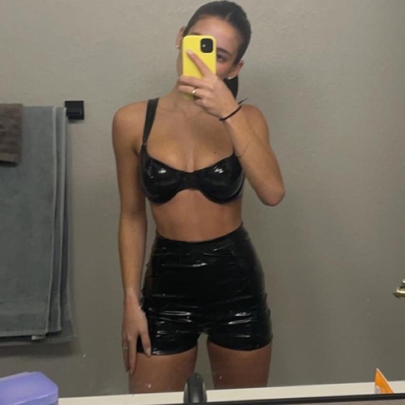 OH POLLY BLACK LEATHER SET - Picture 1 of 2